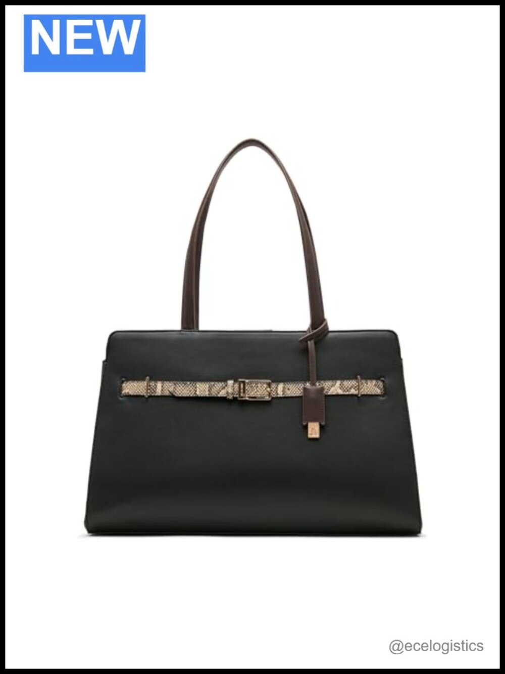 Anne Klein Tote Handbag Polyvinyl Chloride Shoulder Strap